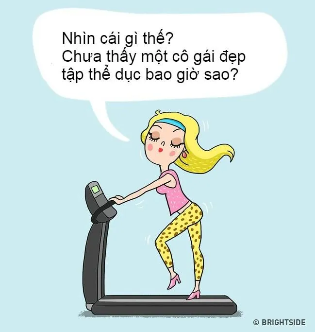 11 kiểu con gái ở phòng tập gym kiểu gì cũng gặp 1 lần