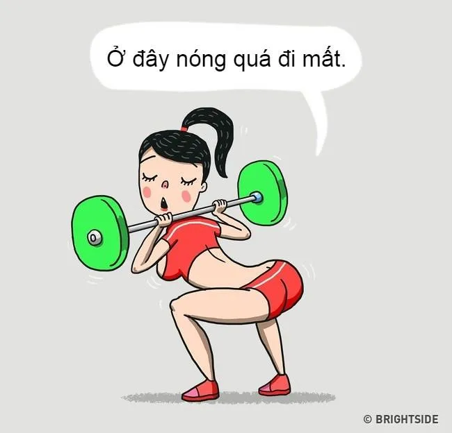 11 kiểu con gái ở phòng tập gym kiểu gì cũng gặp 1 lần