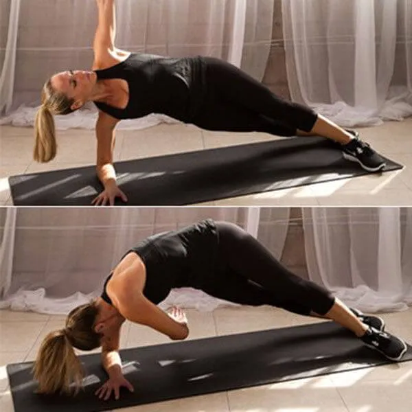 8 bài tập gym cho nữ săn chắc cơ bụng, giảm mỡ cánh tay khỏi cần tạ