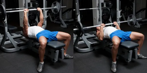 Close-Grip Barbell Bench Press – Bài tập giúp ngực phát triển toàn diện