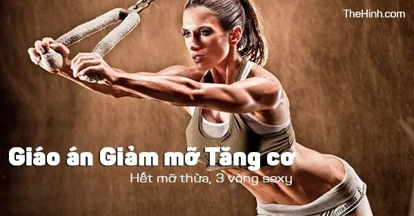 Giáo án giảm mỡ tăng cơ cho nữ 6 ngày hiệu quả siêu nhanh