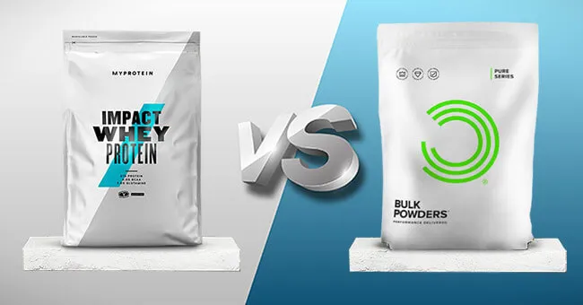 Giữa Whey Protein của Myprotein và Bulk Powders thì nên chọn ai?