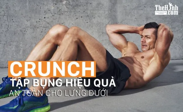 Hướng dẫn tập gập bụng tại nhà để có cơ bụng 6 múi với Crunch