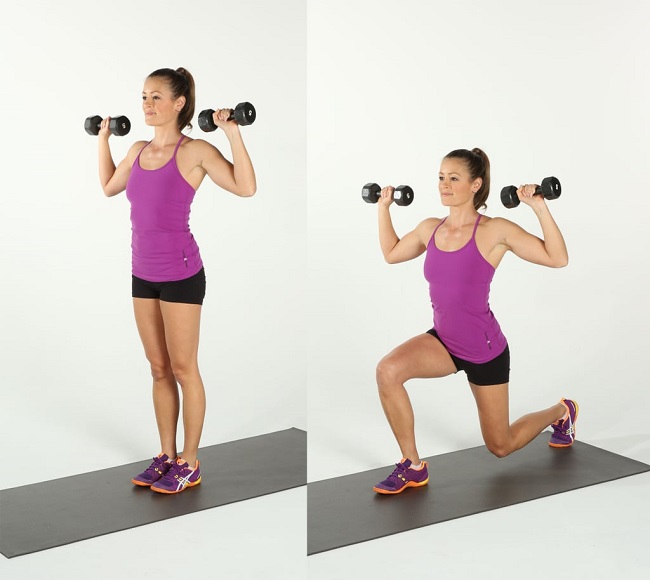 10 phút tập HIIT giảm mỡ toàn thân với tạ Dumbbell