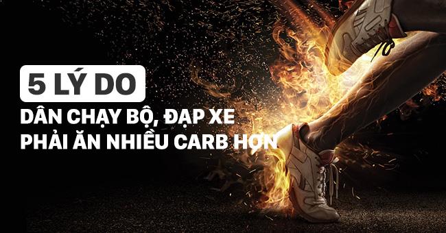 5 lý do bổ sung Carb rất quan trọng đối với dân chạy bộ, đạp xe