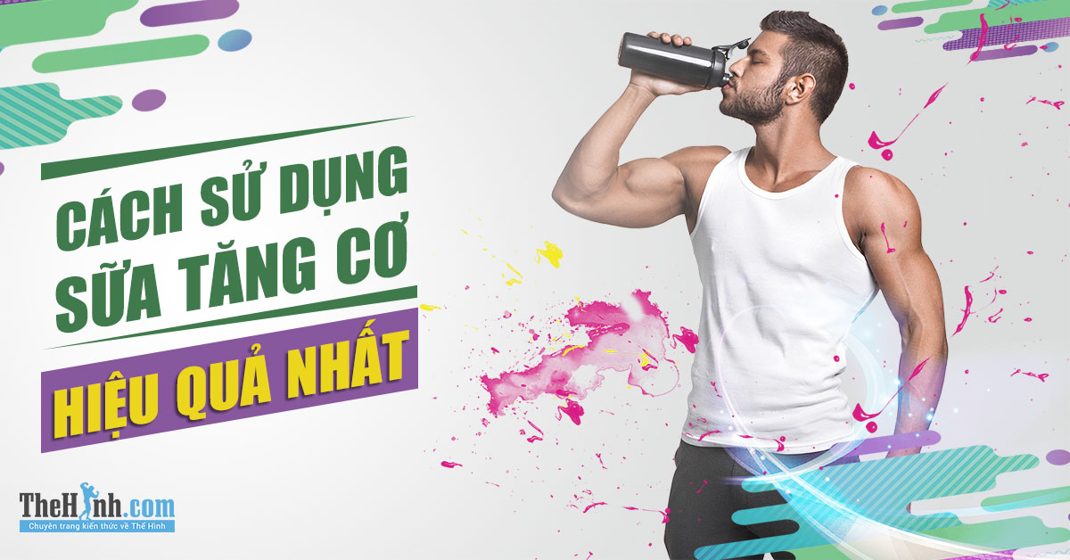 Cách sử dụng sữa tăng cơ Whey Protein hiệu quả nhất