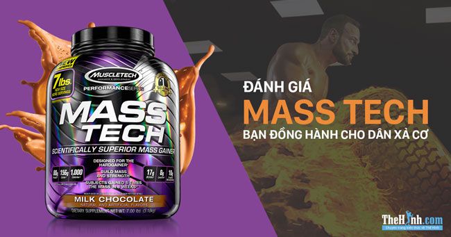 Đánh giá Mass Tech – Sữa tăng cân cho người xả cơ