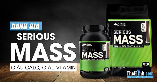 Đánh giá sữa tăng cân Serious Mass của ON – Giàu calo, giàu Vitamin, tăng cân dễ dàng