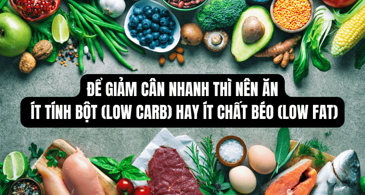 Để giảm cân nhanh thì nên ăn ít tính bột (Low Carb) hay ít chất béo (Low Fat)