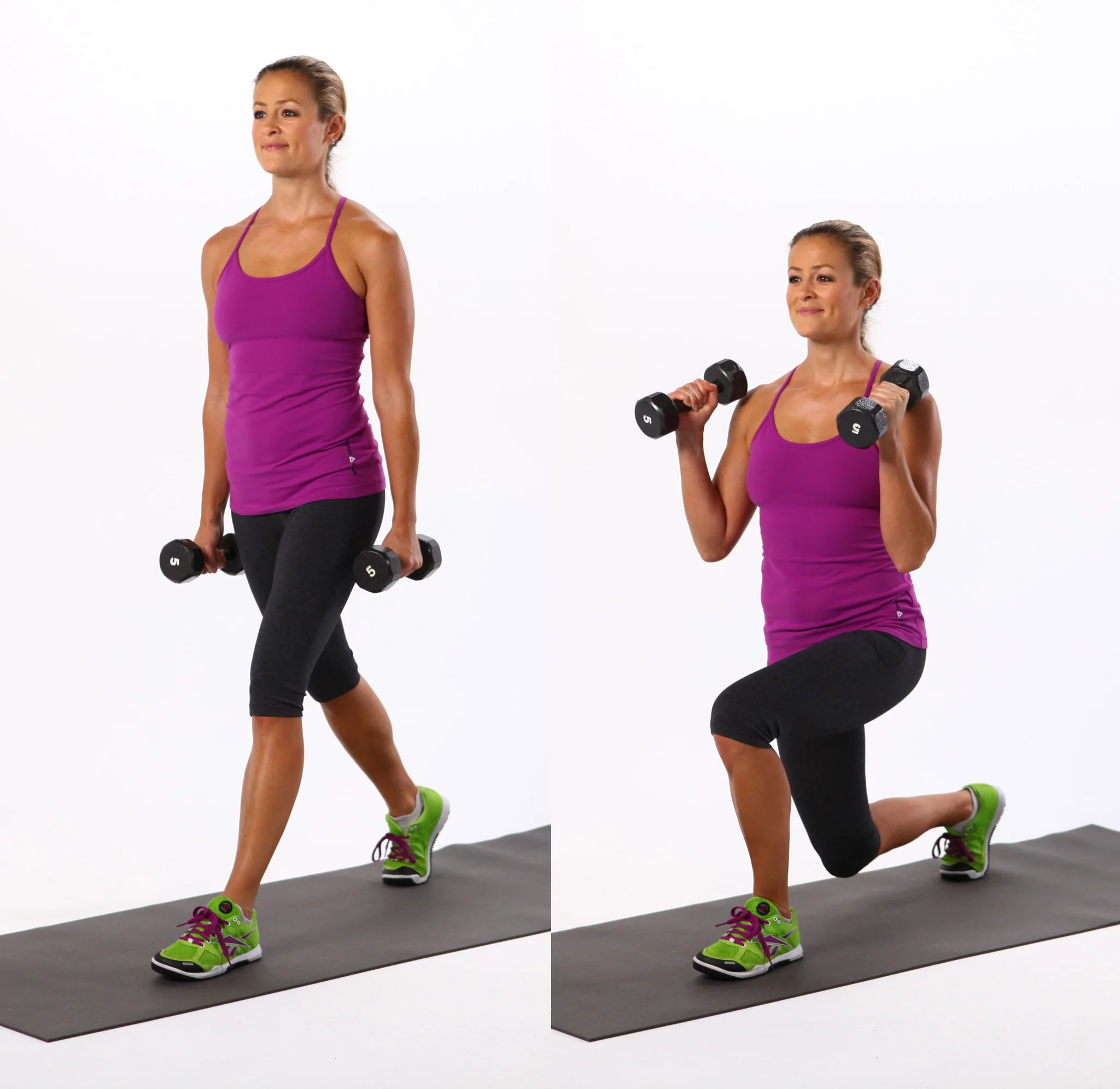 Hướng dẫn cách tập Dumbbell Lunge chuẩn Form