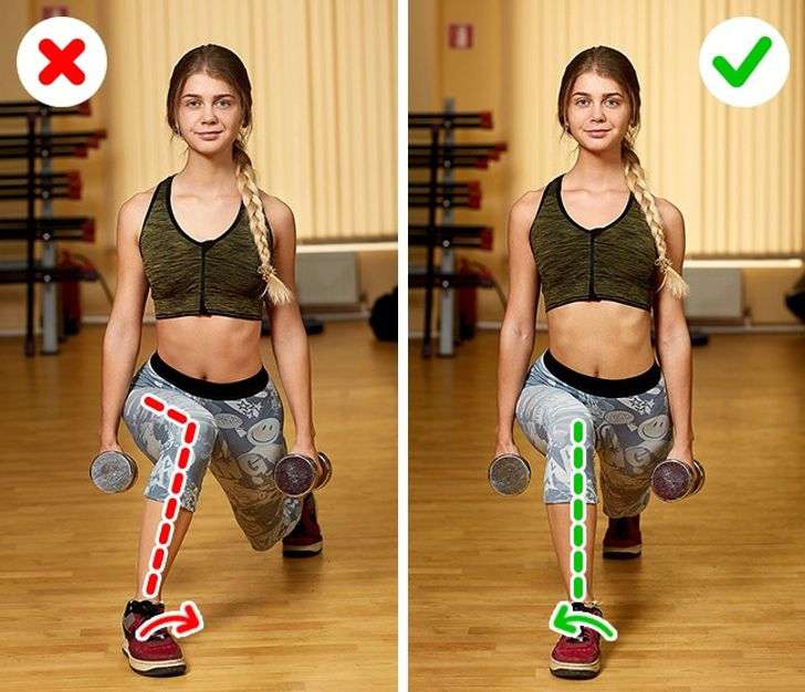 Hướng dẫn cách tập Dumbbell Lunge chuẩn Form