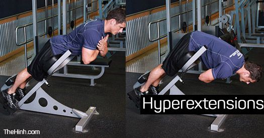 Hyperextensions – Bài tập gập người tập lưng dưới