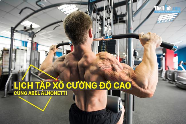 Lịch tập lưng xô cường độ cao dành cho người tập trên 1 năm