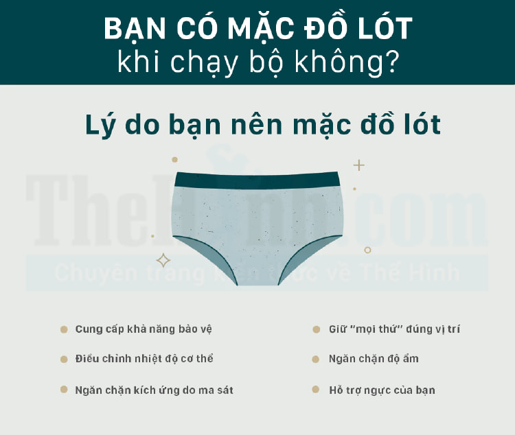 Những loại đồ lót chạy bộ tốt nhất cho nam giới và nữ giới