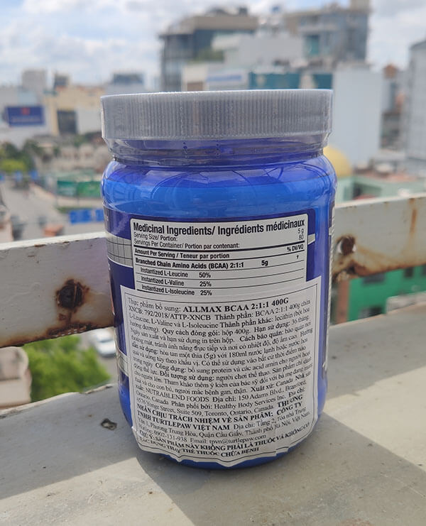 Review BCAA 2:1:1 của AllMAX Nutrition – Không mùi và siêu tinh khiết