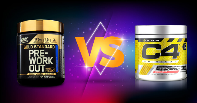 So sánh Gold Standard Pre Workout và Pre Workout C4 Original