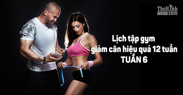 Lịch tập gym giảm mỡ tăng cơ hiệu quả trong 12 tuần – Tuần 6