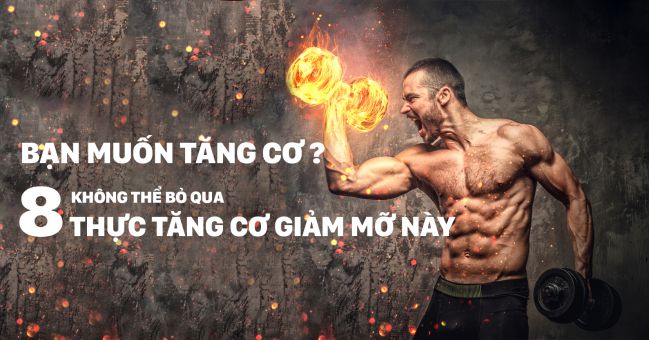 Top 8 loại thực phẩm tăng cơ giảm mỡ để mau có 6 múi nhất