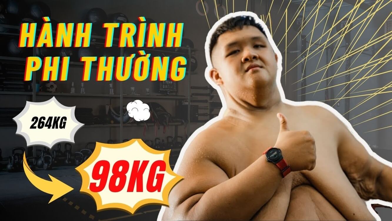 Trọng Nhân đã làm được! Hành trình giảm cân phi thường từ 264kg xuống còn 98kg